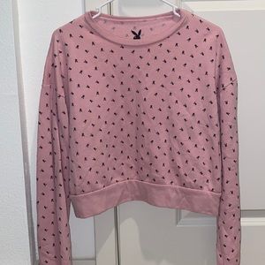 Playboy Crop Crewneck